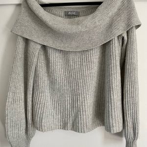 Marled by Reunited grey off the shoulder sweater- large